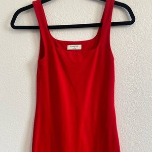 Contour square neck dress